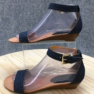 Tommy Hilfiger Molina Blue Denim Ankle Strap Sandal 8